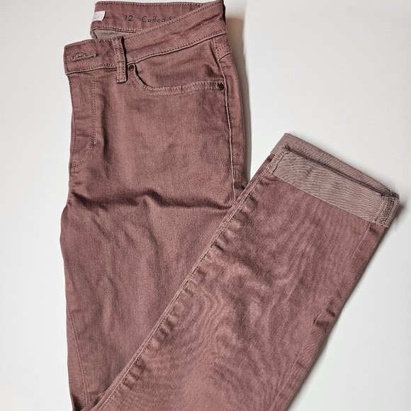LC LAUREN CONRAD women's cuffed skinny ankle pants size 12 - Picture 2 of 10
